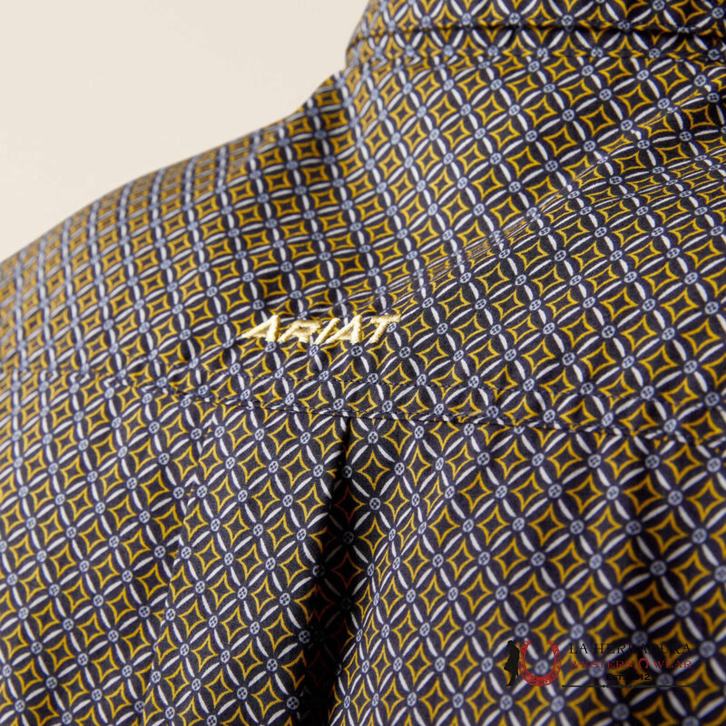 Ariat Classic Reagan Royal Blue Long Sleeve Shirt Ropa Hombres