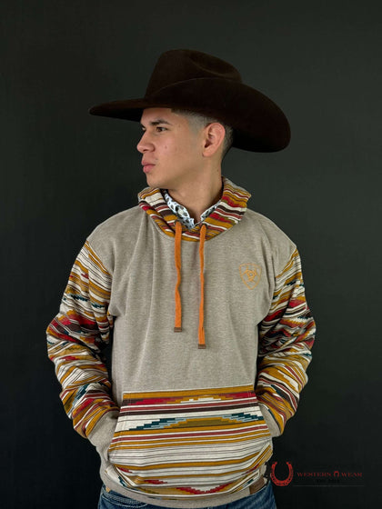 ARIAT COLORBLOCKED CHIMAYO HOODIE BEIGE 10046440