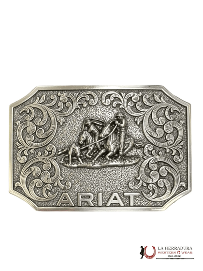 ARIAT COWBOYS RIDING SILVER BUCKLE A37011