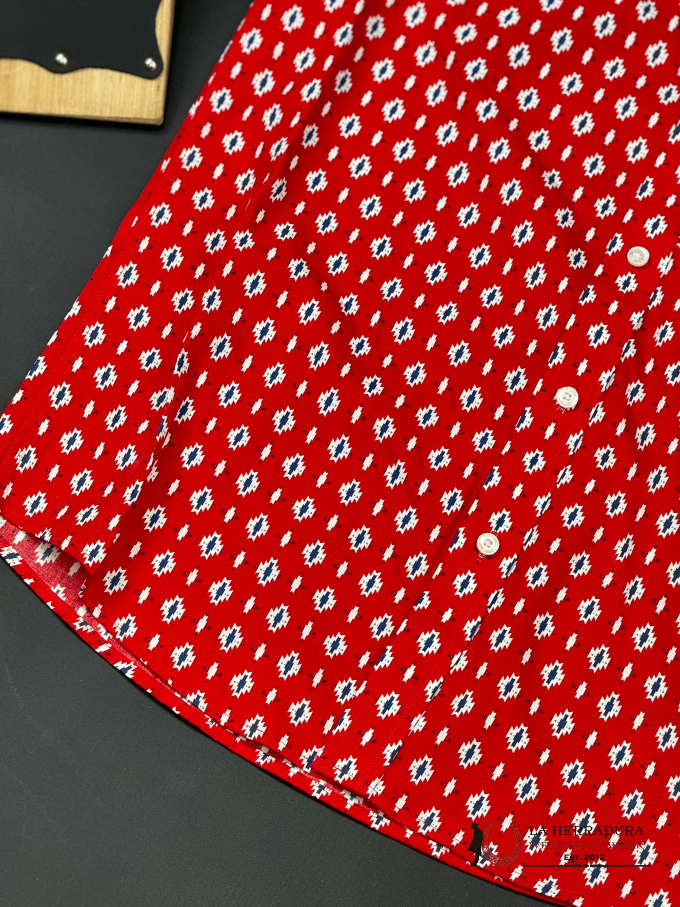 Ariat Decker Beacon Red Shirt Sleeve Ropa Hombres