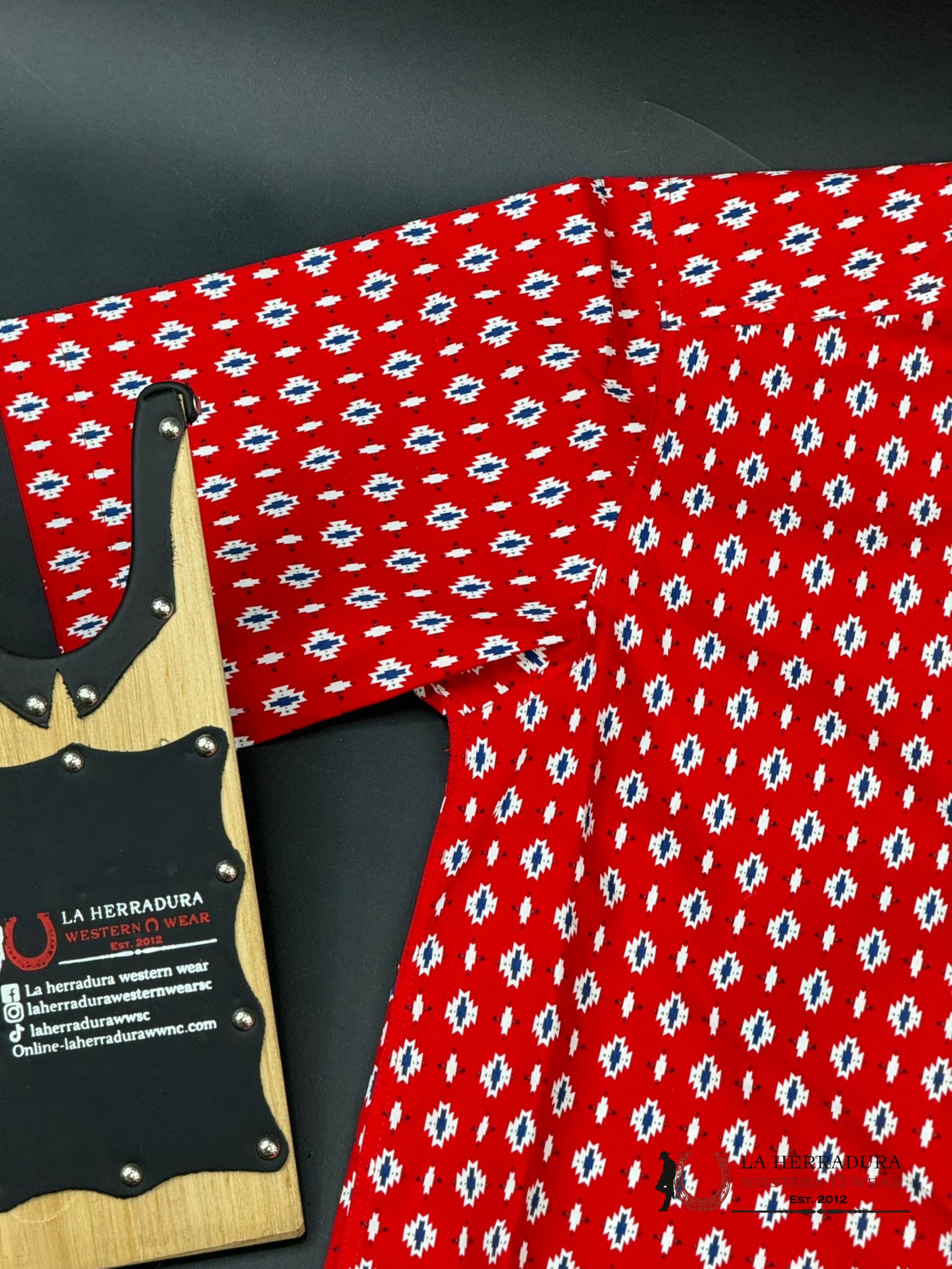 Ariat Decker Beacon Red Shirt Sleeve Ropa Hombres