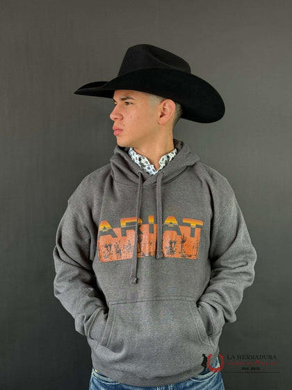 SUDADERA ARIAT DESERT ROAM GRIS JASPEADO CARBÓN 10041712