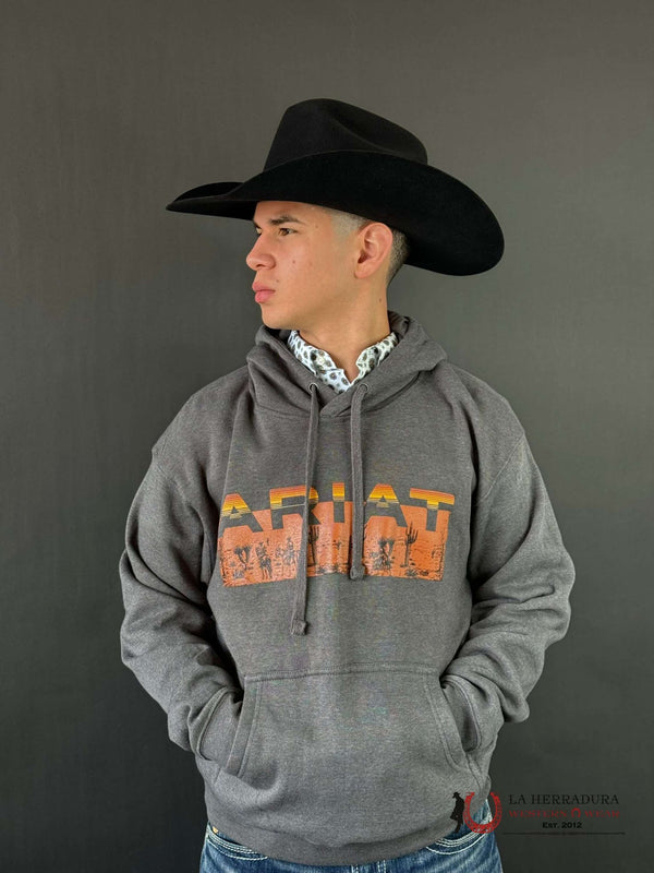 ARIAT DESERT ROAM HOODIE CHARCOAL HEATHER 10041712