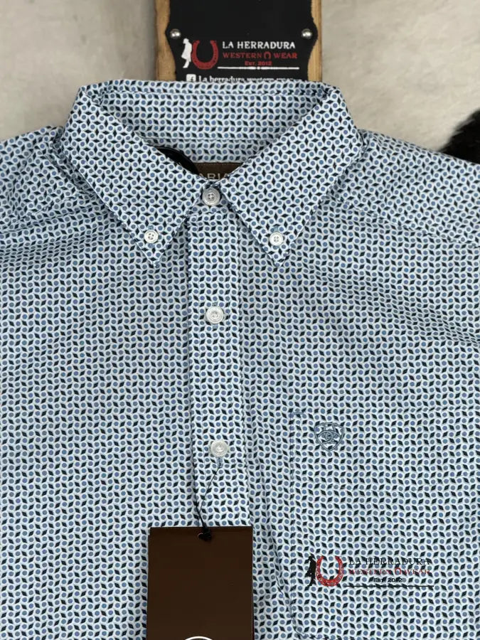 Ariat Edgar Blue Heaven Short Sleeve Shirt Ropa Hombres