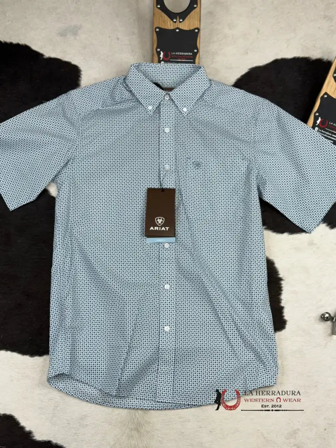 Ariat Edgar Blue Heaven Short Sleeve Shirt Ropa Hombres