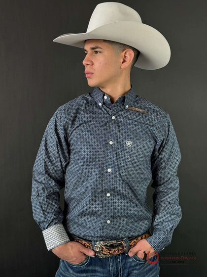 ARIAT FITTED KIERAN DEEP PACIFIC BLUE 10046209