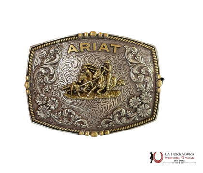 ARIAT FLORAL LOGO SEMISQUARE JINETES A37064