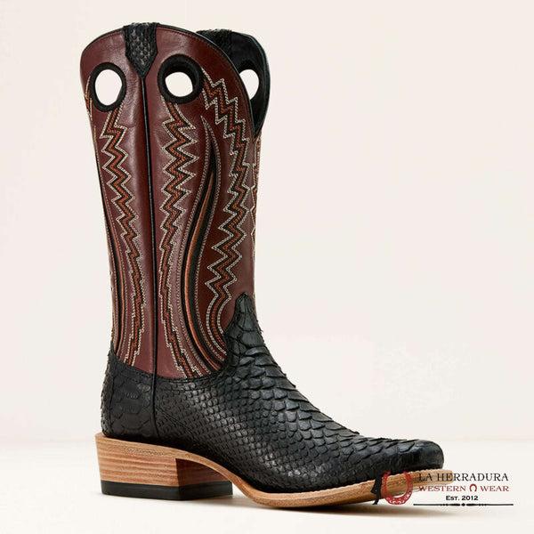 ARIAT FUTURITY STREAK MATTE BLACK PYHTON/AUTHENTIC BROWN 10058164