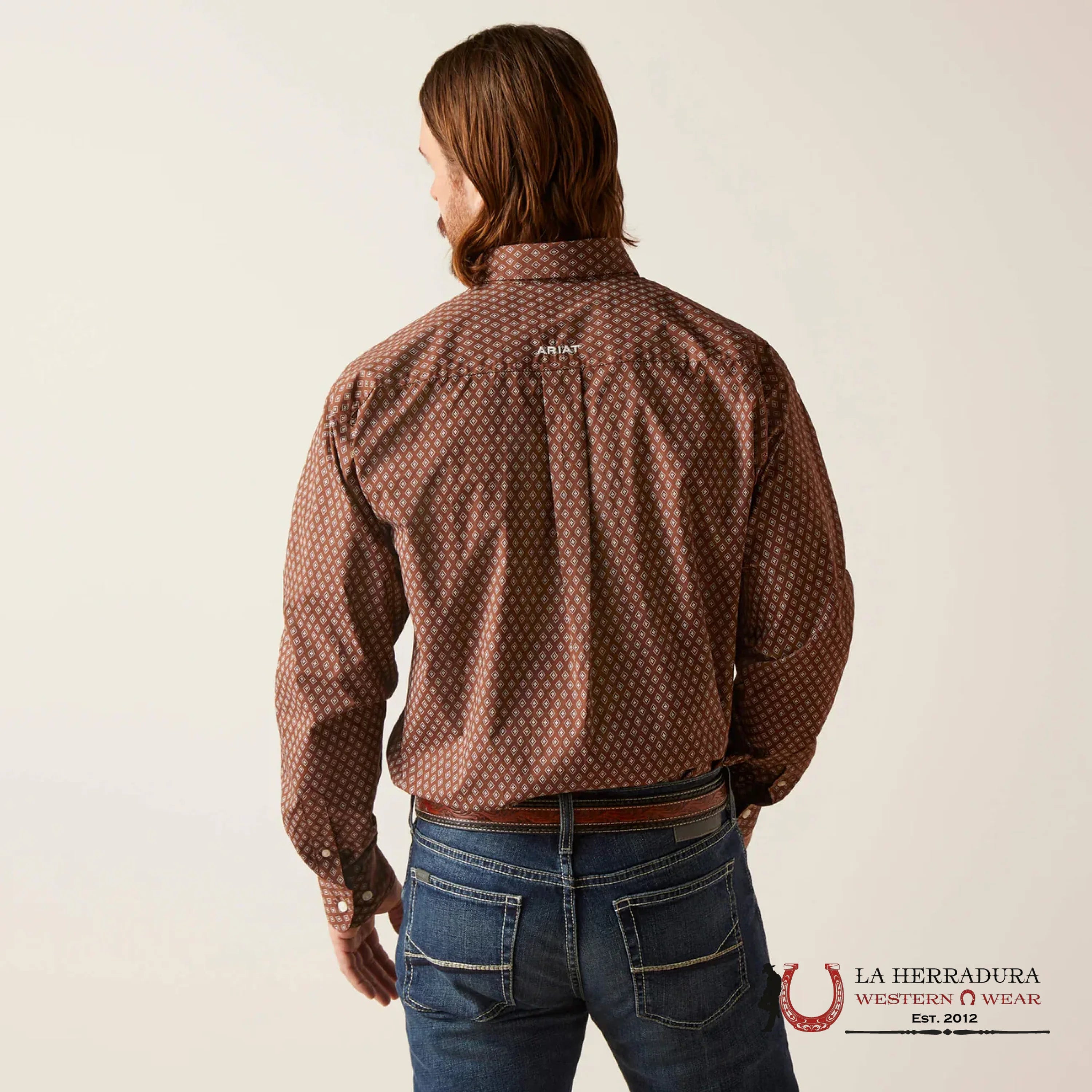 Ariat Gardner Long Sleeve Shirt Potting Soil - 6528 Ropa Hombres