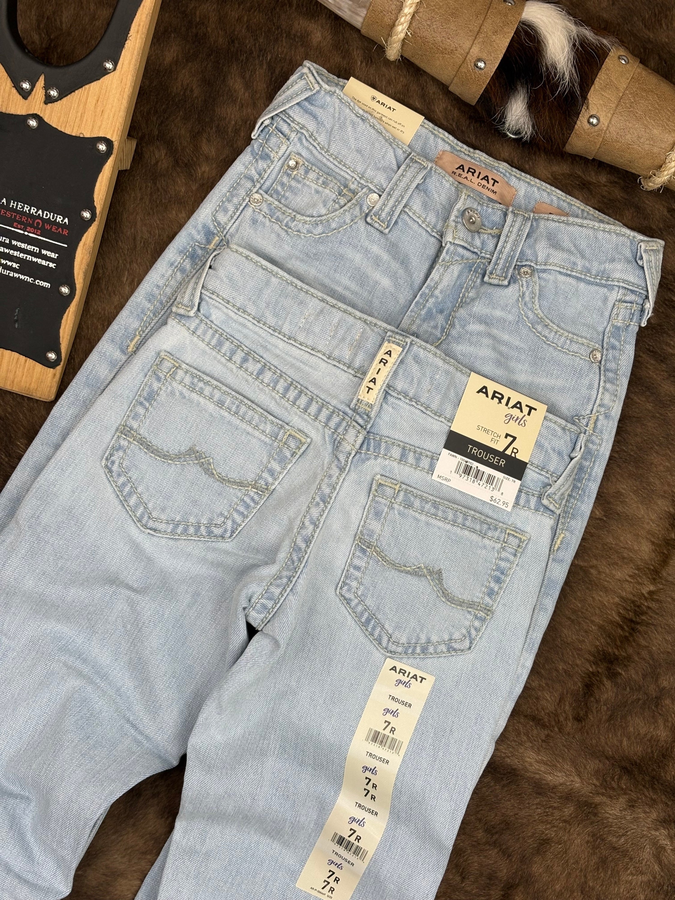 Ariat Girls Fawn Trouser Jeans - 0982 NIÑAS