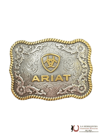 ARIAT GOLD LOGO SQUARE BUCKLE A37007