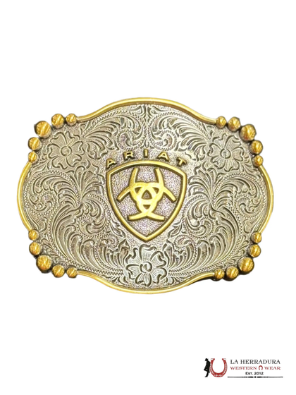 ARIAT GOLD LOGO SQUARE BUCKLE A37019