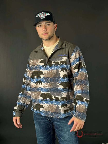ARIAT GREY HEATHER BASIS SWEATER SHIRT