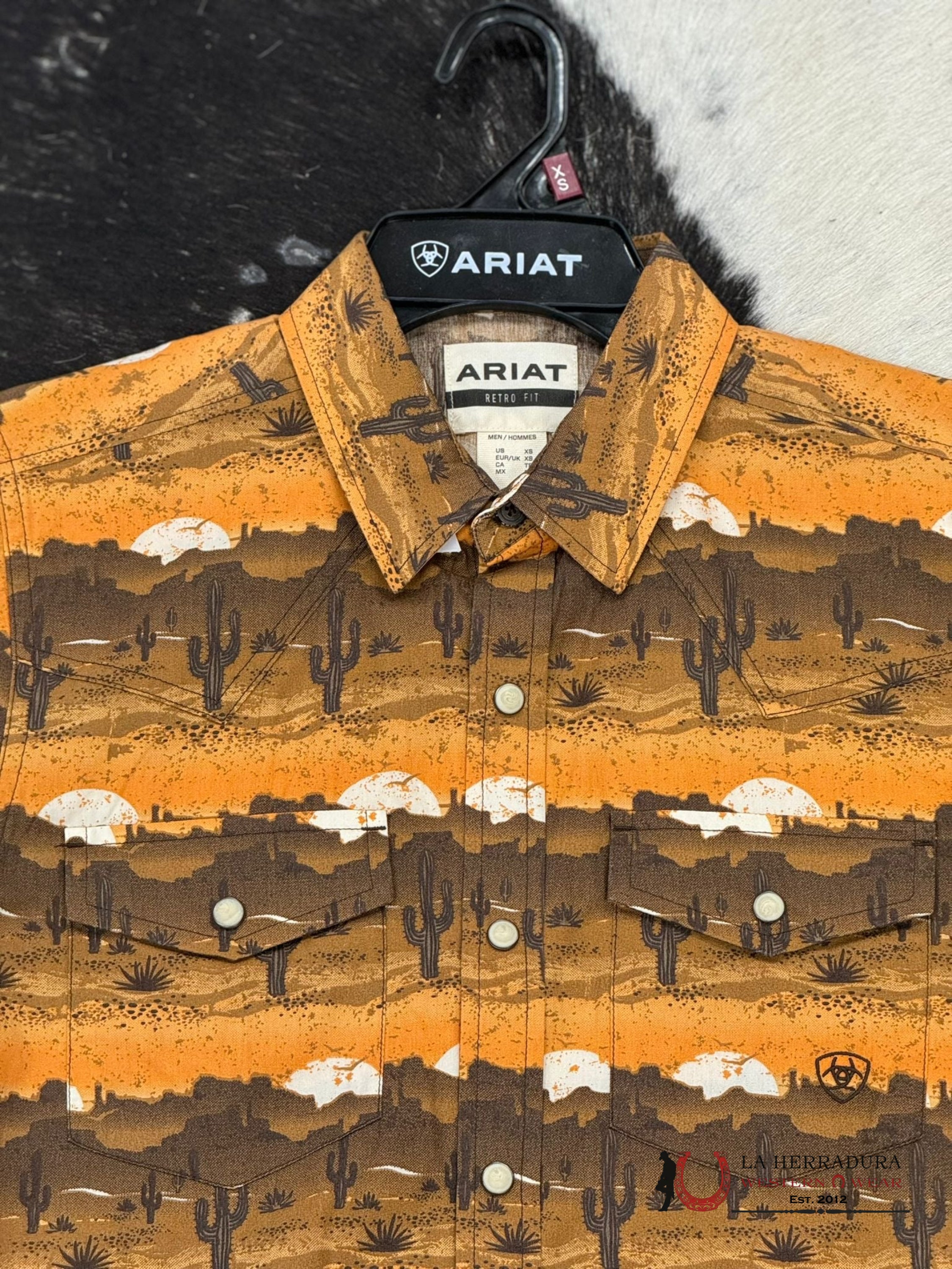 Ariat Heath Retro Mink Snap Short Sleeve Shirt Ropa Hombres