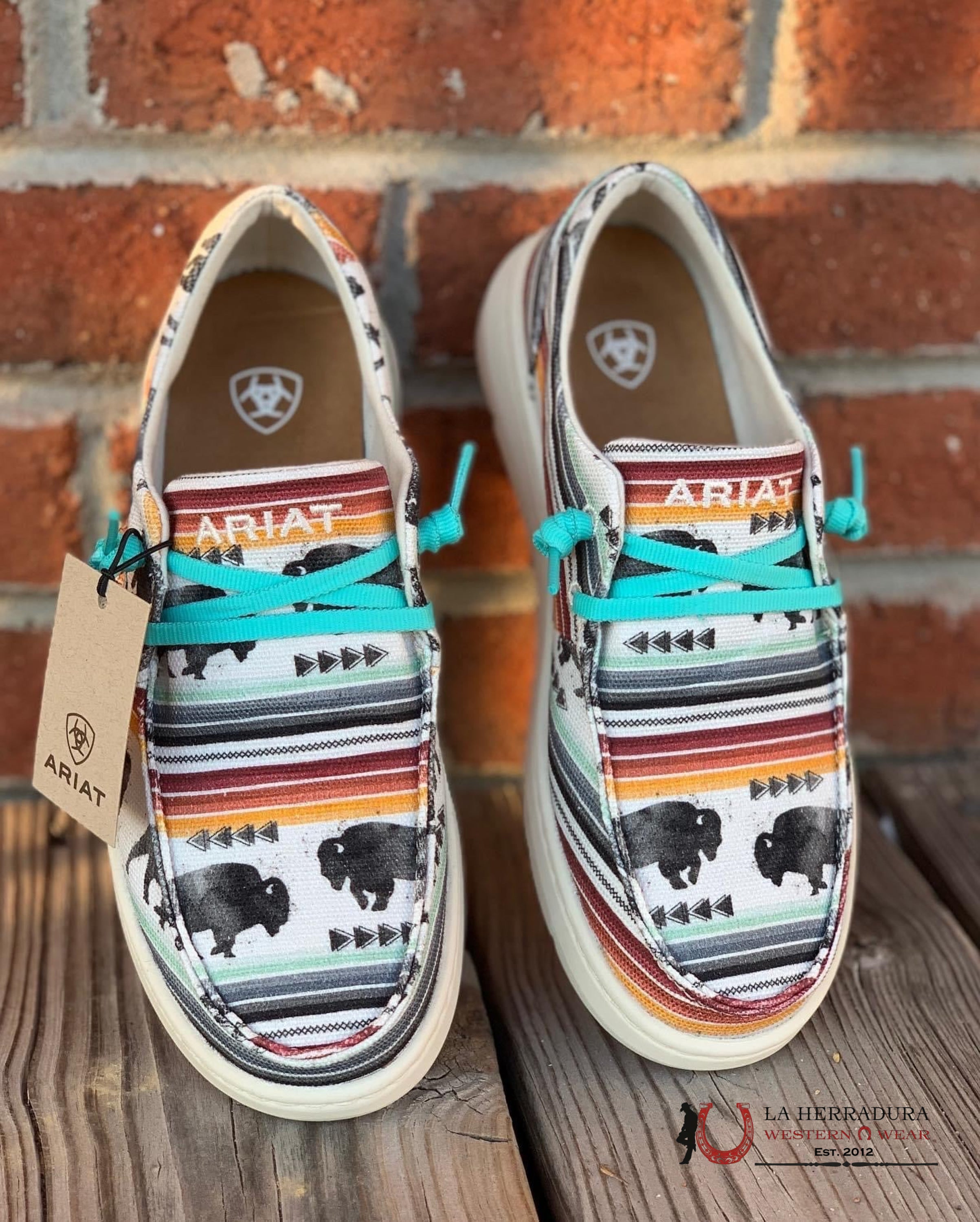Ariat Hilo Casuales Buffalo Print Zapatos Mujeres