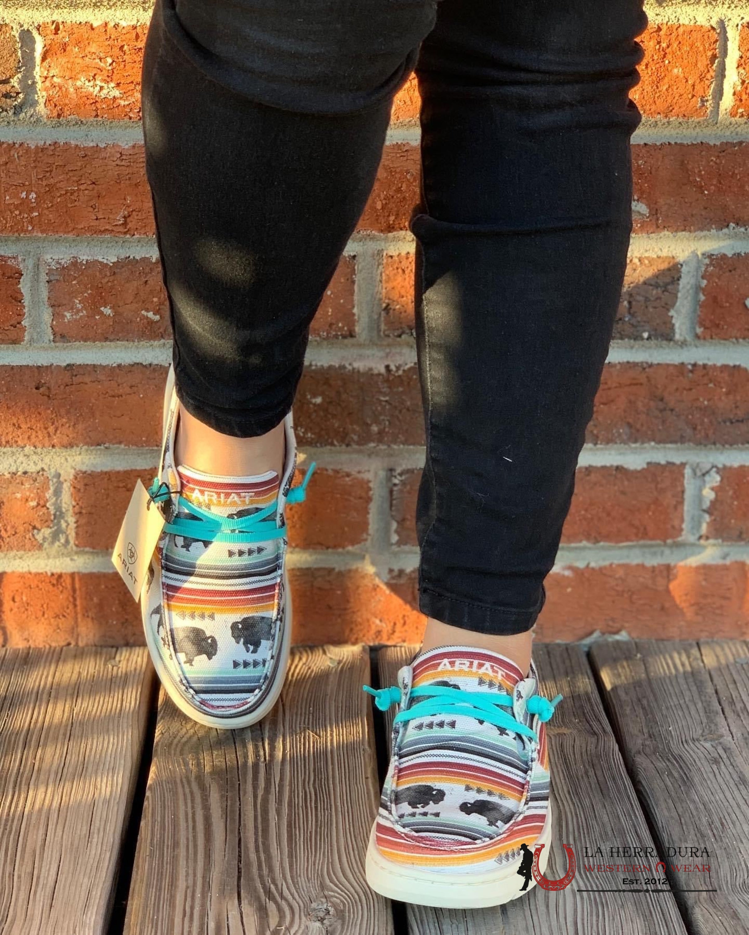 Ariat Hilo Casuales Buffalo Print Zapatos Mujeres