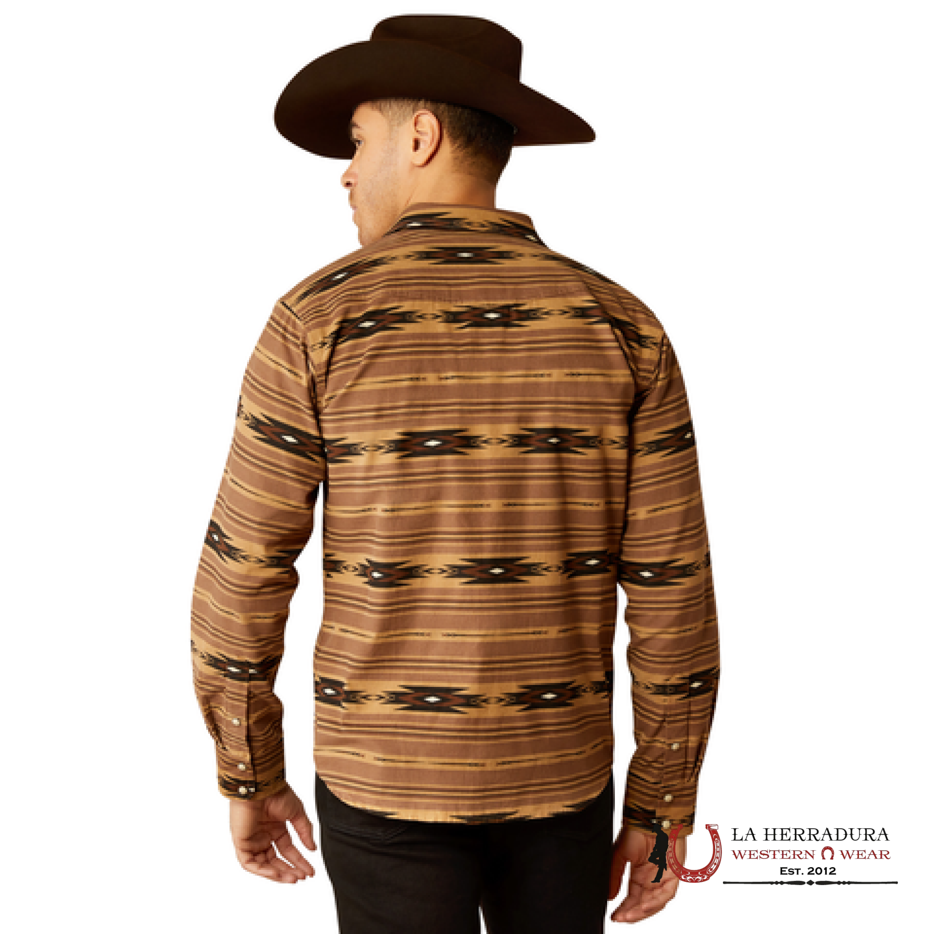 Ariat Hobart Retro Pine Bark Long Sleeve- 3874 Ropa Hombres