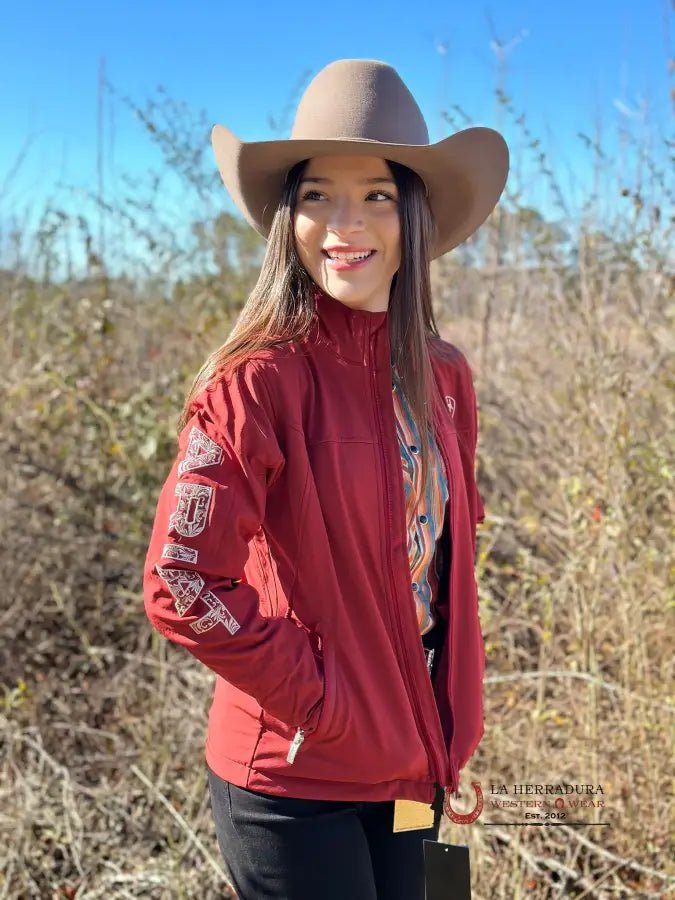 Ariat Jacket Aparejo Team Softshell Sun-Dried Tomato Ropa Mujeres