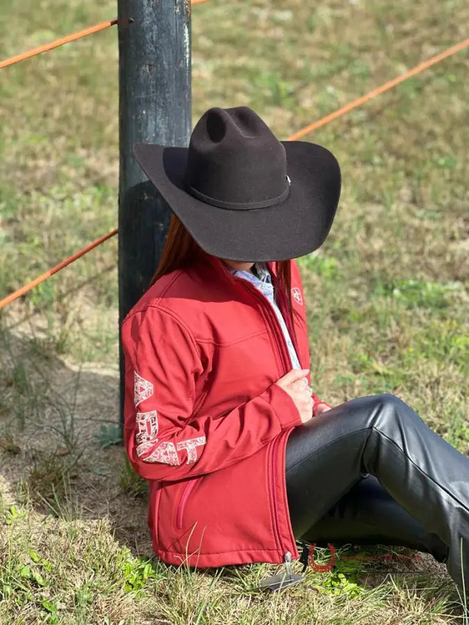 Ariat Jacket Aparejo Team Softshell Sun-Dried Tomato Ropa Mujeres