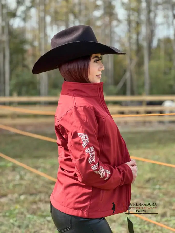 Ariat Jacket Aparejo Team Softshell Sun-Dried Tomato Ropa Mujeres