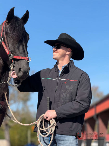 ARIAT JACKET BLACK PIONEER STRETCHSHELL MEXICO JACKET-10054234