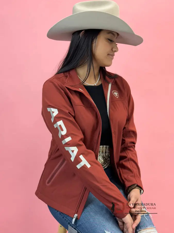 Ariat Jacket Fired Brick Team Softshell Ropa Mujeres