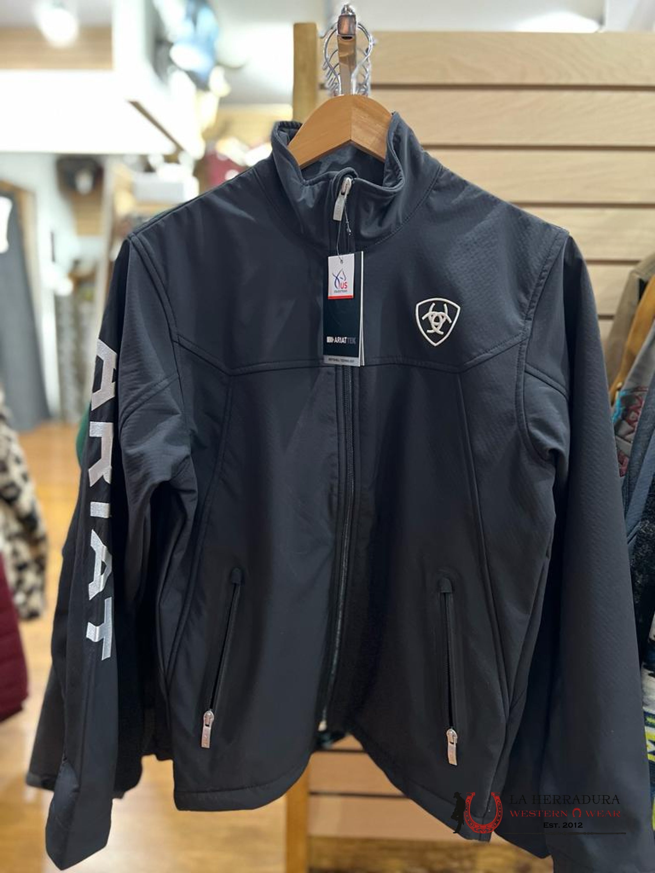 Ariat Jacket For Men Black/White Team Logo Ropa Hombres