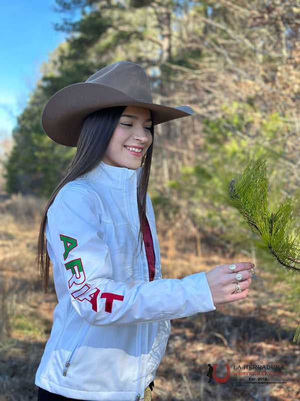 ARIAT JACKET FOR WOMEN WHITE/BLANCO TEAM MEXICO 10043548