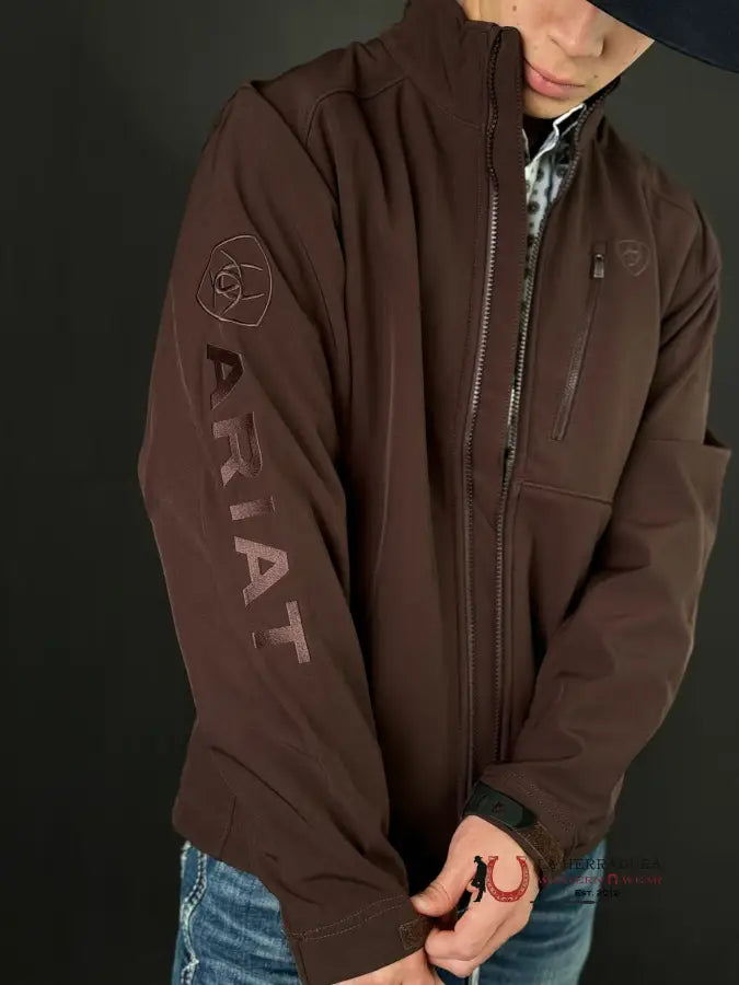 Ariat Jacket Logo 2.0 Patriot Softshell Coffebean Ropa Hombres