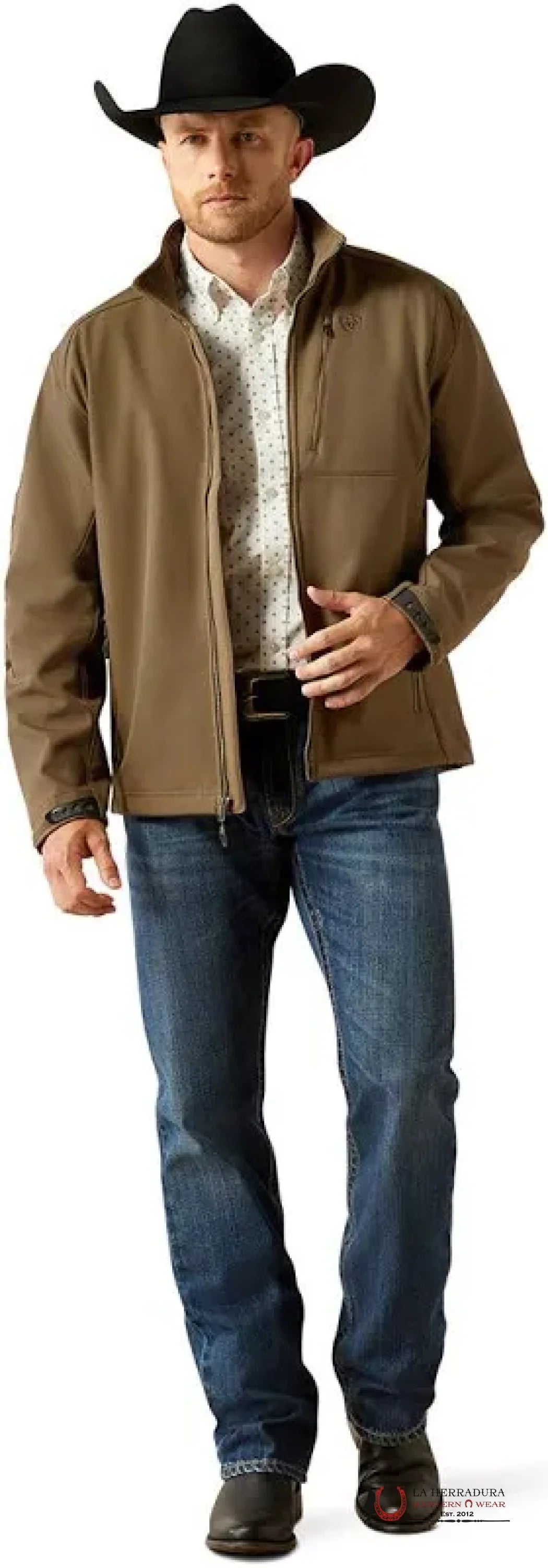 Ariat Jacket Logo 2.0 Softsehll Crocodile Heather- 8157 Ropa Hombres