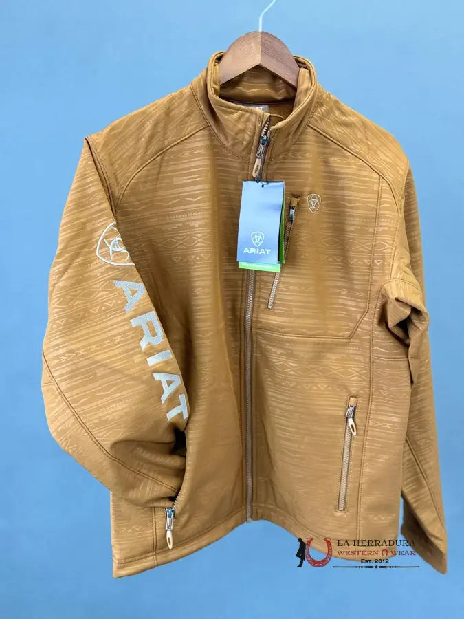 Ariat Jacket Logo 2.0 Softshell Chestnut Embossed Ropa Hombres