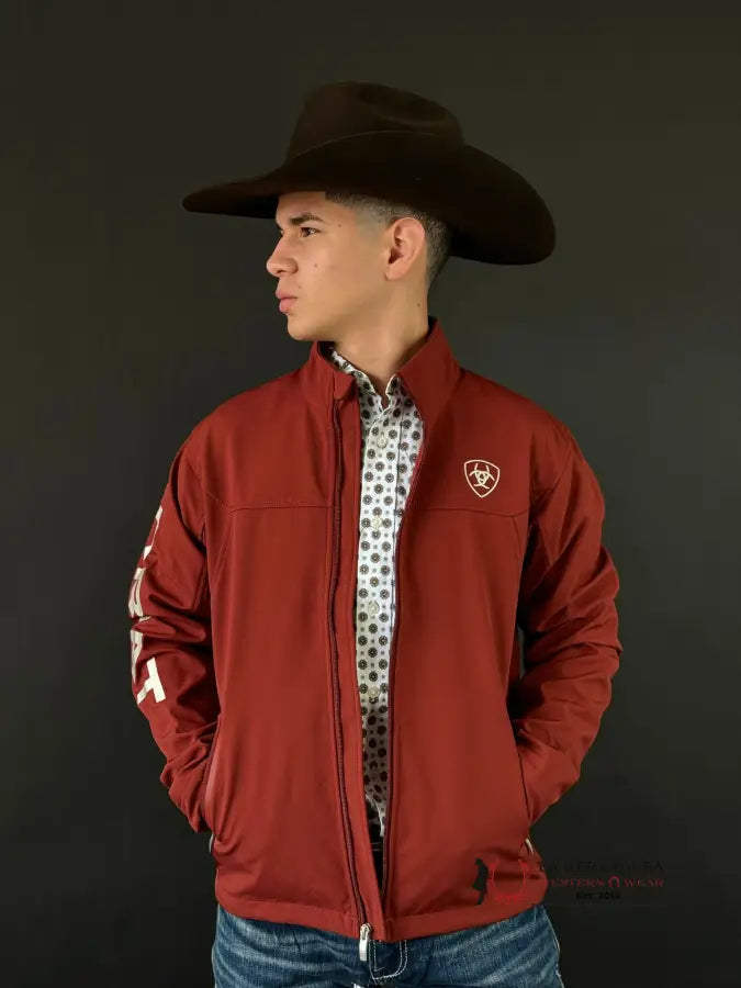 Ariat Jacket New Team Softshell Fired Brick Ropa Hombres