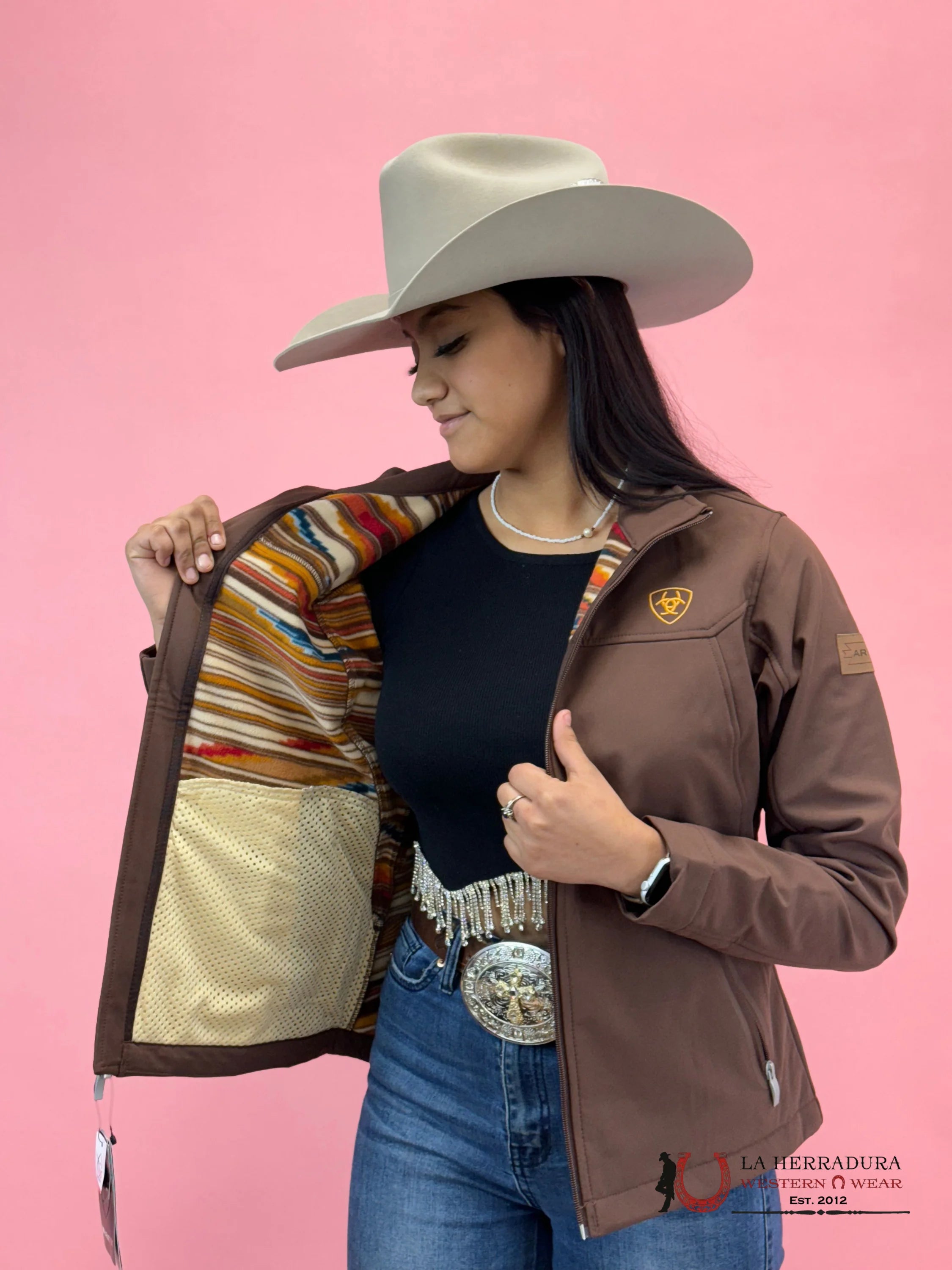 Ariat Jacket Softshell Chimayo Shaved Chocolate Womens Ropa Mujeres