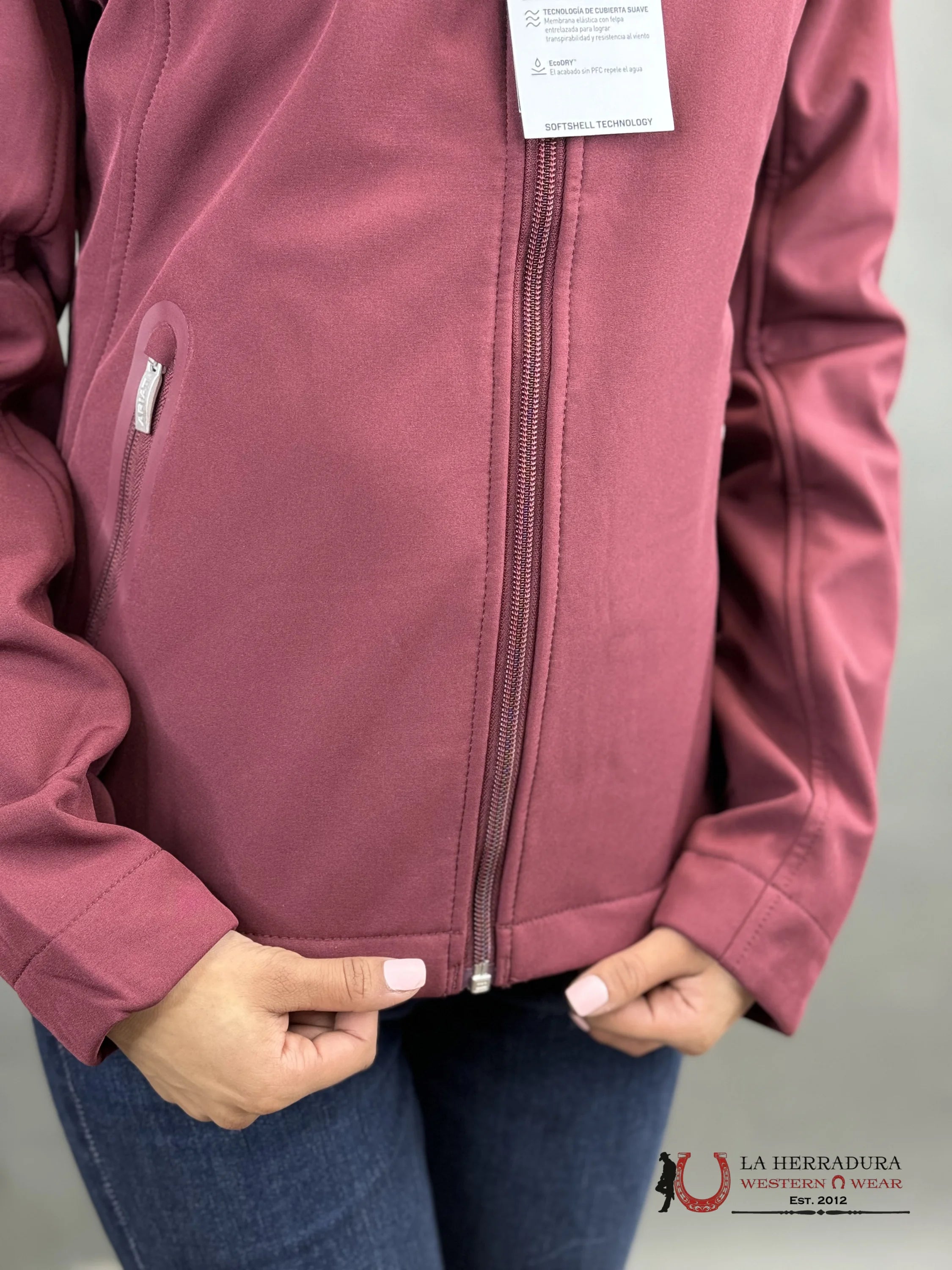 Ariat Jacket Tawny Port/Baja Team Softshell Ropa Mujeres