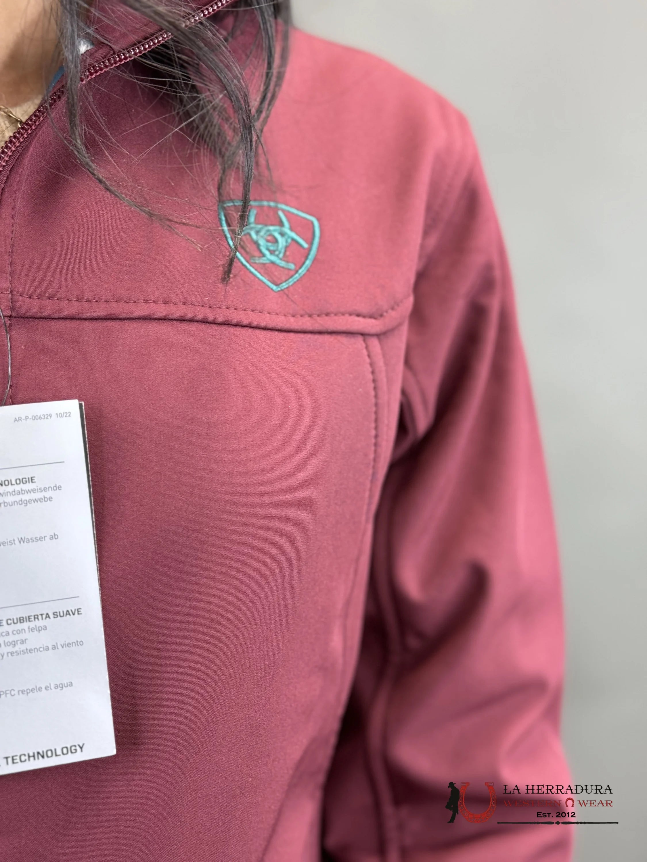 Ariat Jacket Tawny Port/Baja Team Softshell Ropa Mujeres