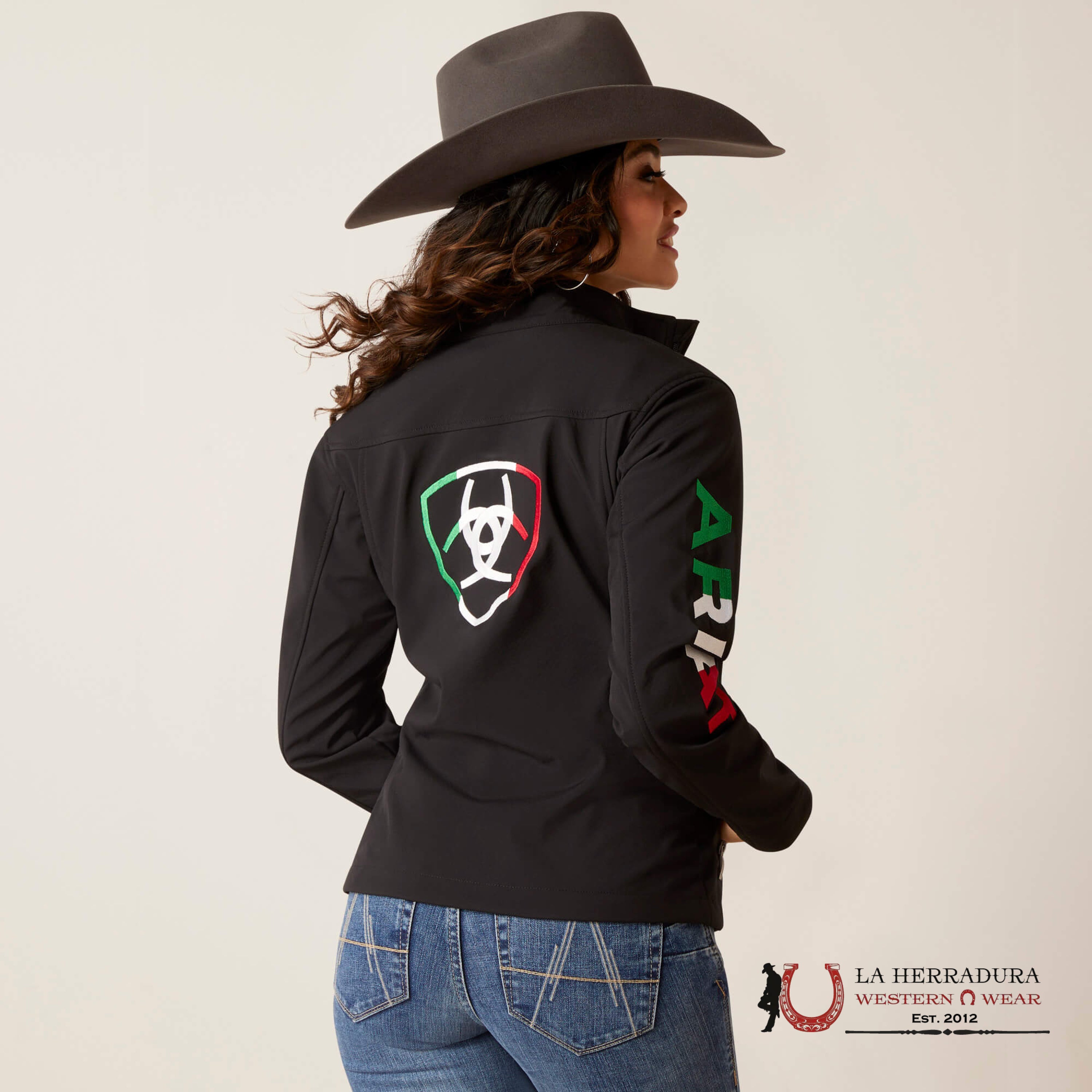 Ariat Jackets For Women Classic Team Mex Black Softshell Brand Jkt Ropa Mujeres