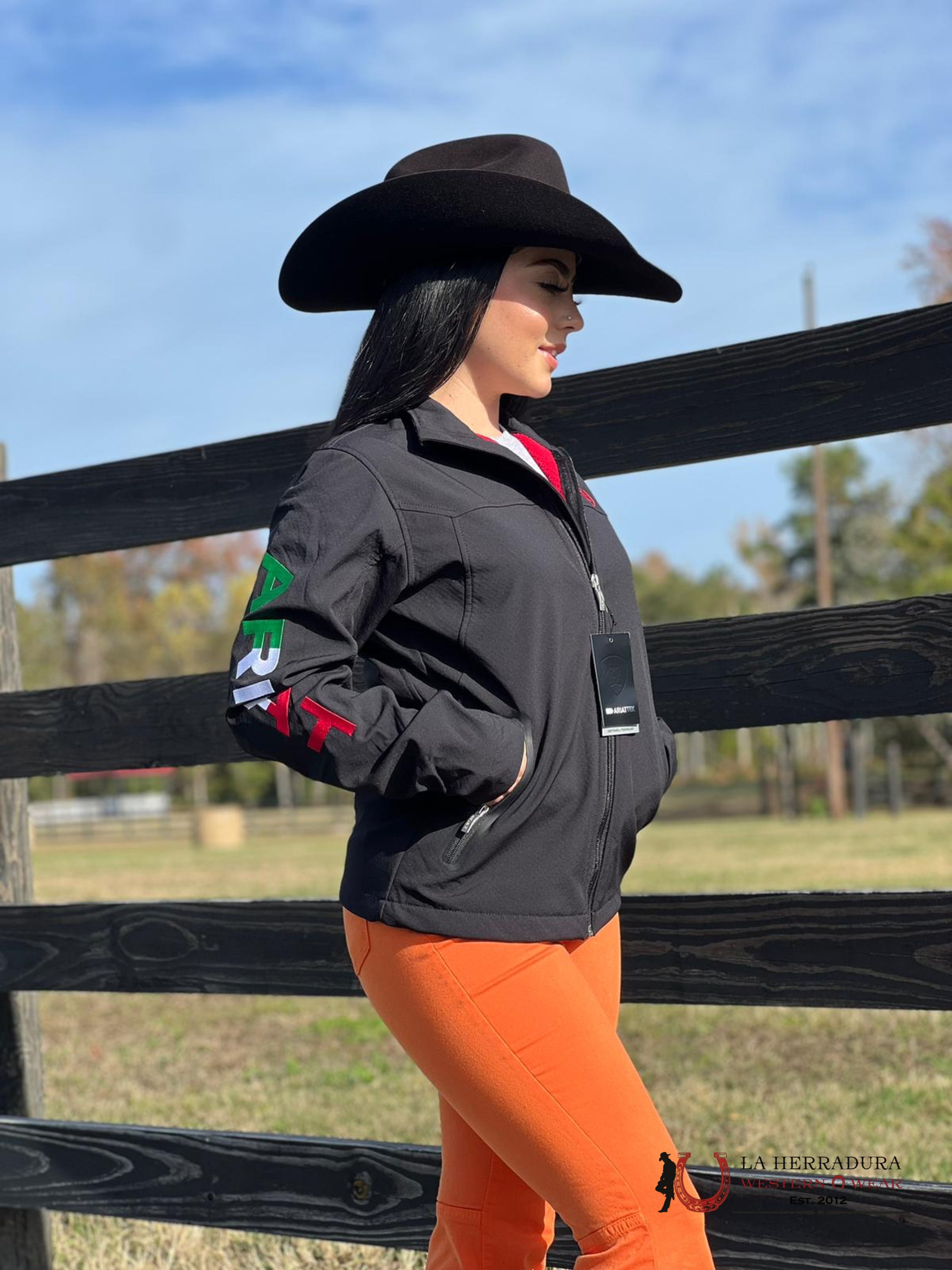 Ariat Jackets For Women Classic Team Mex Black Softshell Brand Jkt Ropa Mujeres