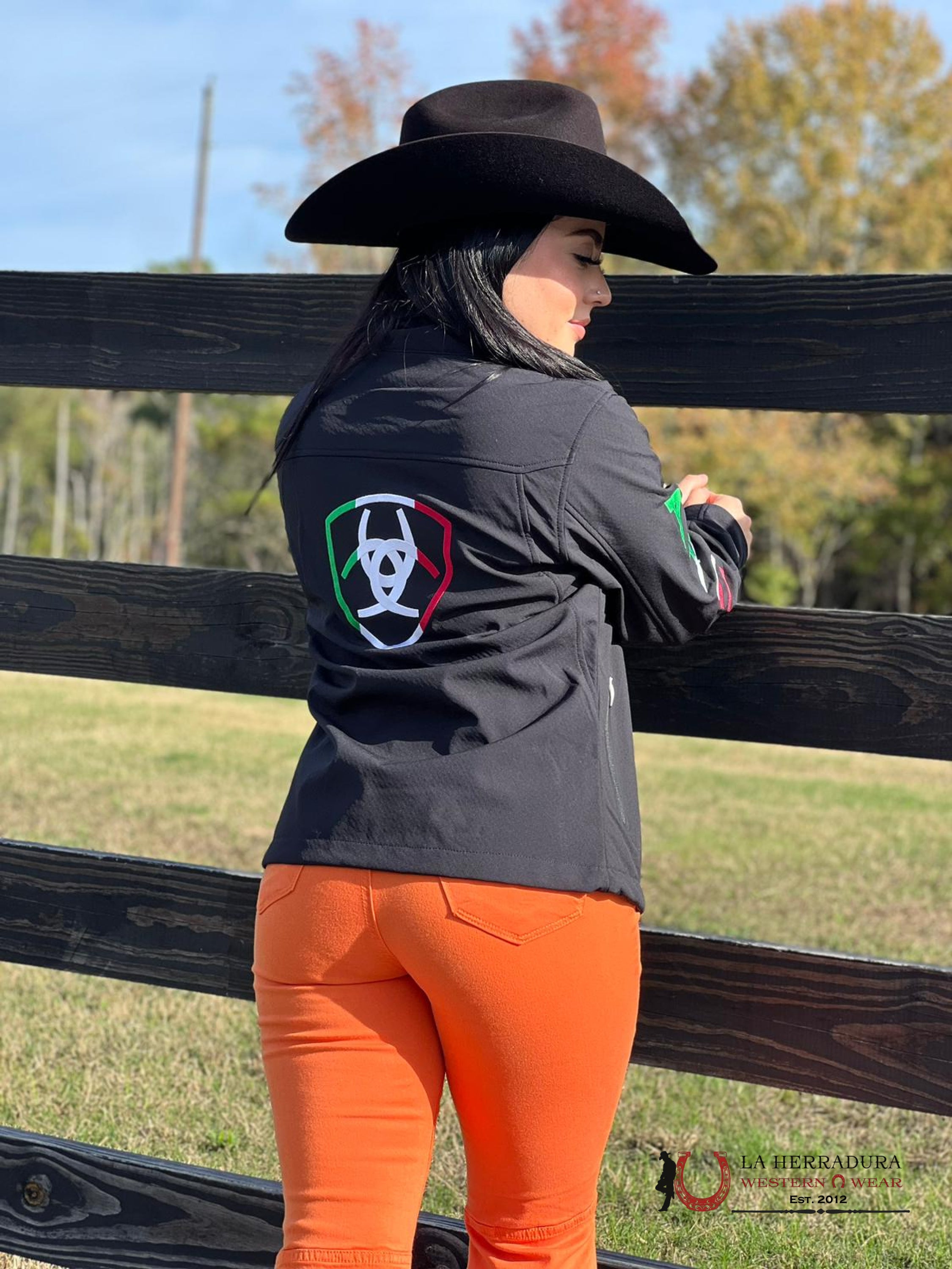 Ariat Jackets For Women Classic Team Mex Black Softshell Brand Jkt Ropa Mujeres