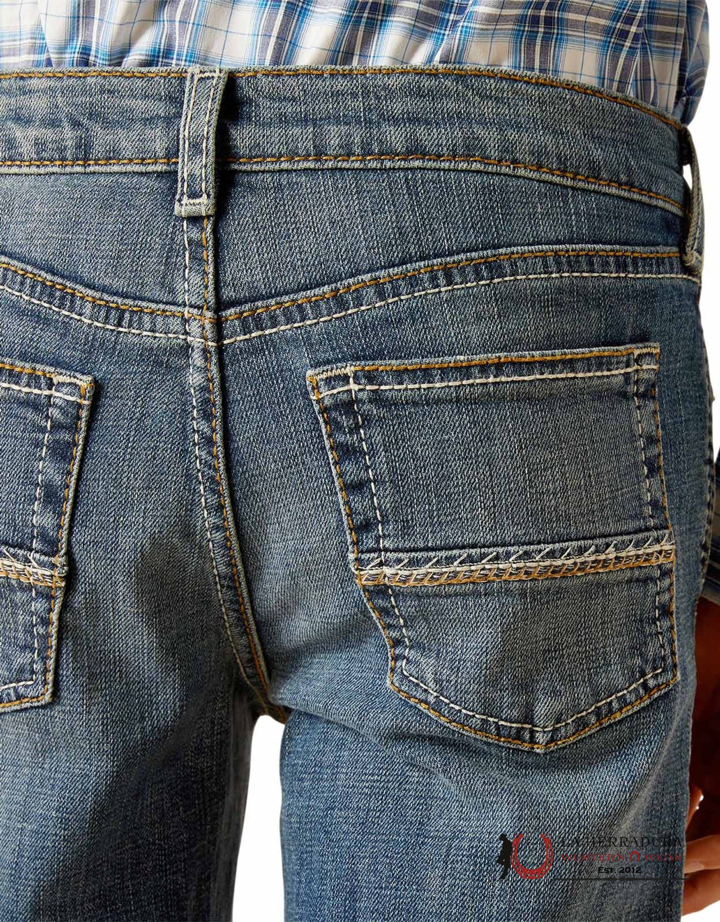 ARIAT JEAN KIDS B4 RELAXED FIT BLACK- 10048252 NIÑOS