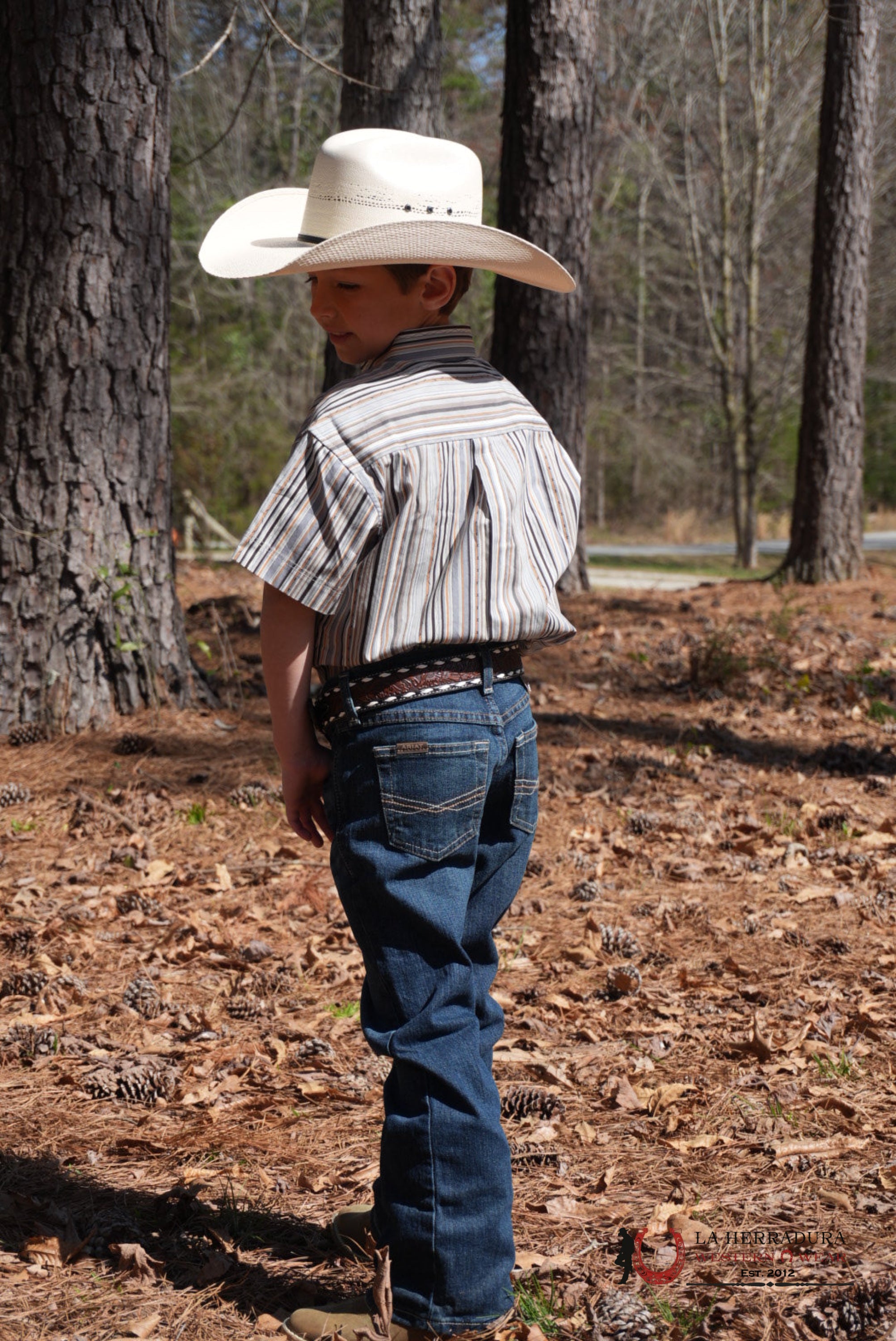 ARIAT JEAN KIDS RELAXED FIT B4 STR LEGACY BOOT JEAN CHIEF NIÑOS