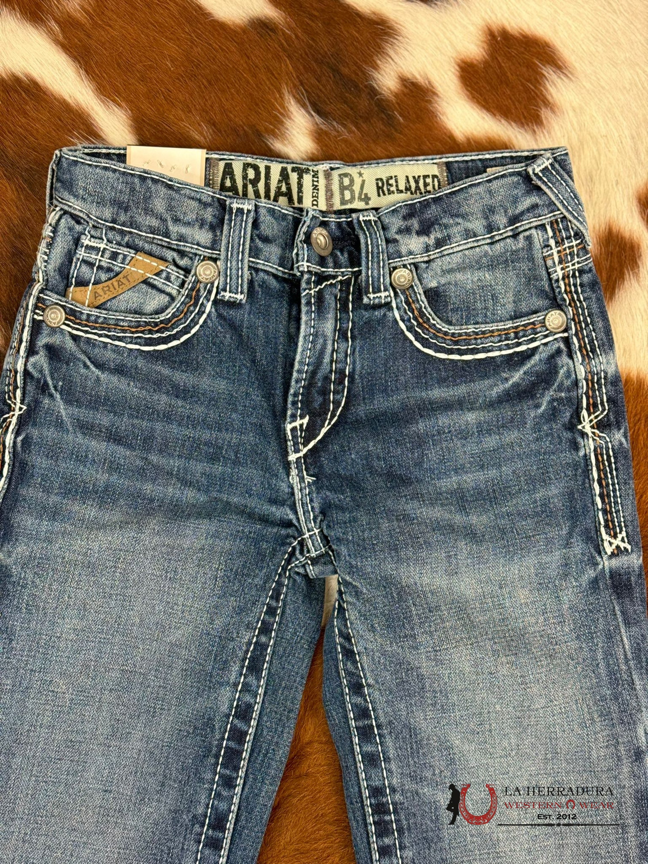 Ariat Jeans Kids B4 Relaxed Fit Coltrane Boot Durango Niños