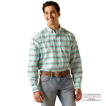 ARIAT JEFFERSON LS SHIRT ICE GREEN -10051495