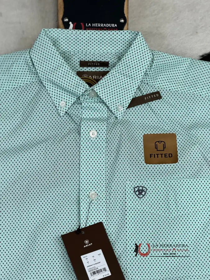 Ariat Jordan Mint Short Sleeve Shirt 10051524 Ropa Hombres