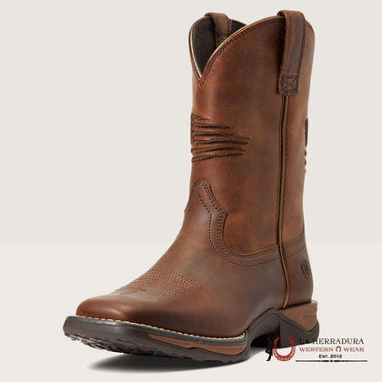 ARIAT KIDS ANTHEM PATRIOT DISTRESSED BROWN -10040366 y 10040367