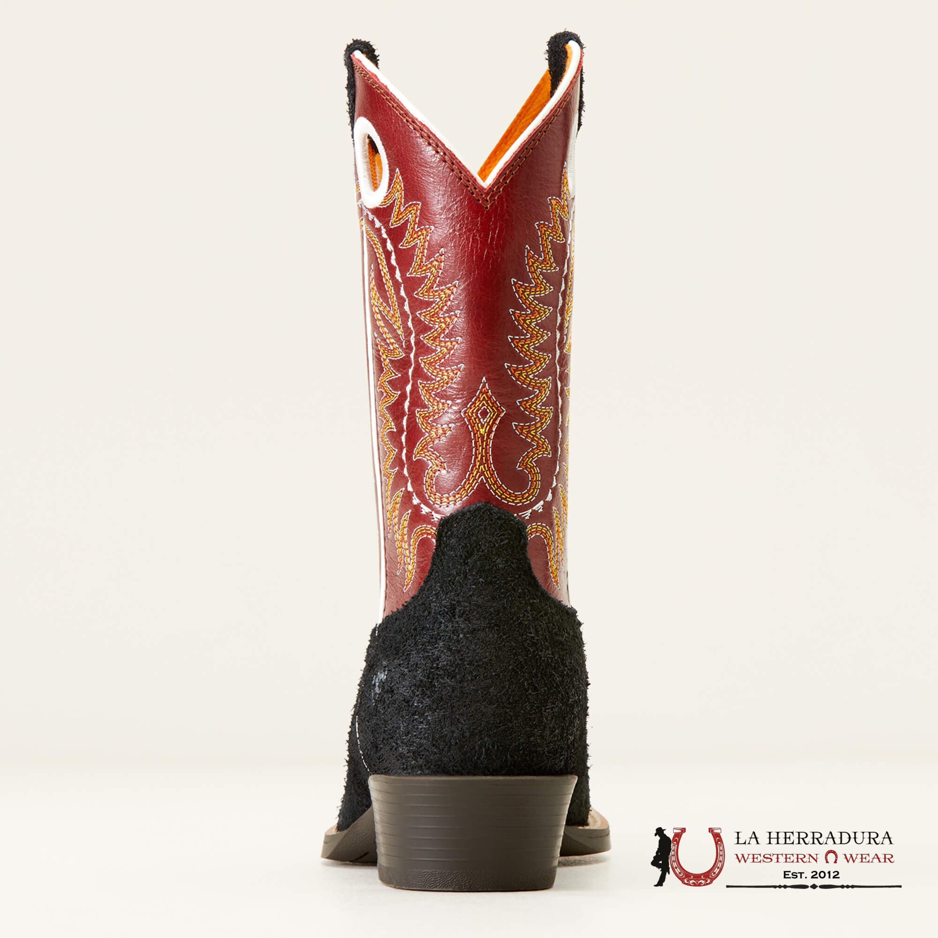 ARIAT KIDS DERBY MONROE BLACK ROUGHOUT/CRIMSON -10047035 NIÑOS