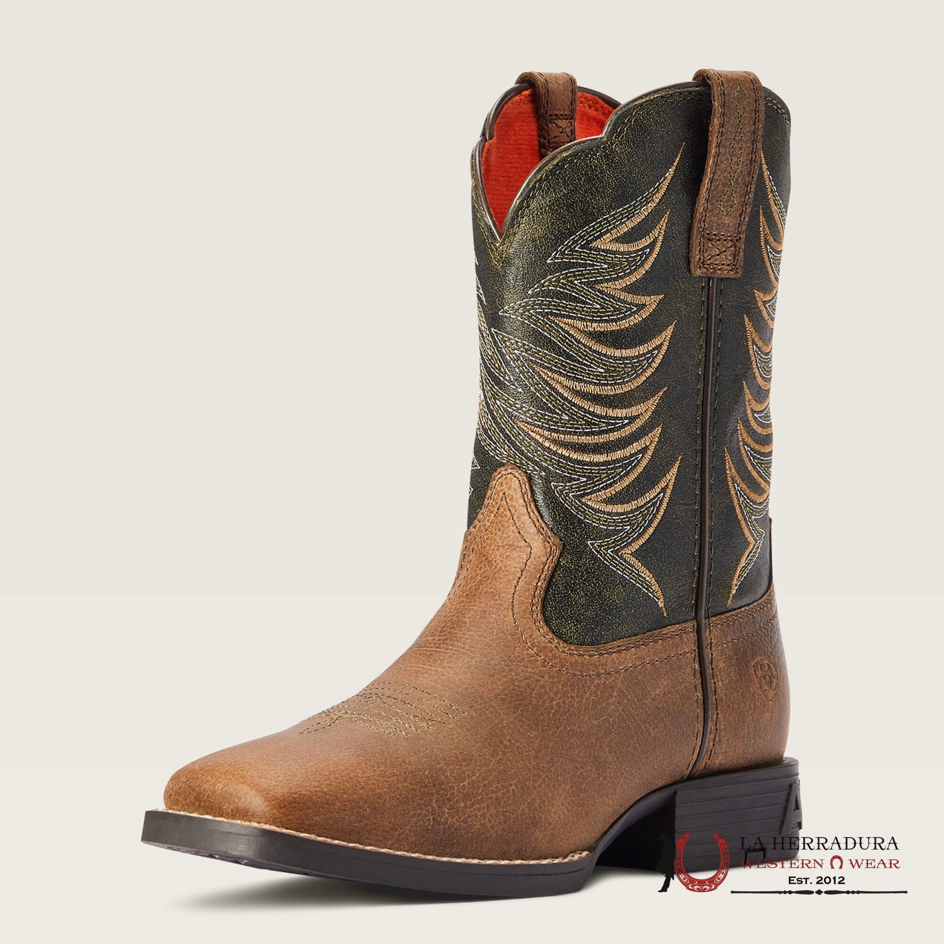 ARIAT KIDS FIRECATCHER Y DISTRESSED BROWN/ALFALFA -10042414 NIÑOS