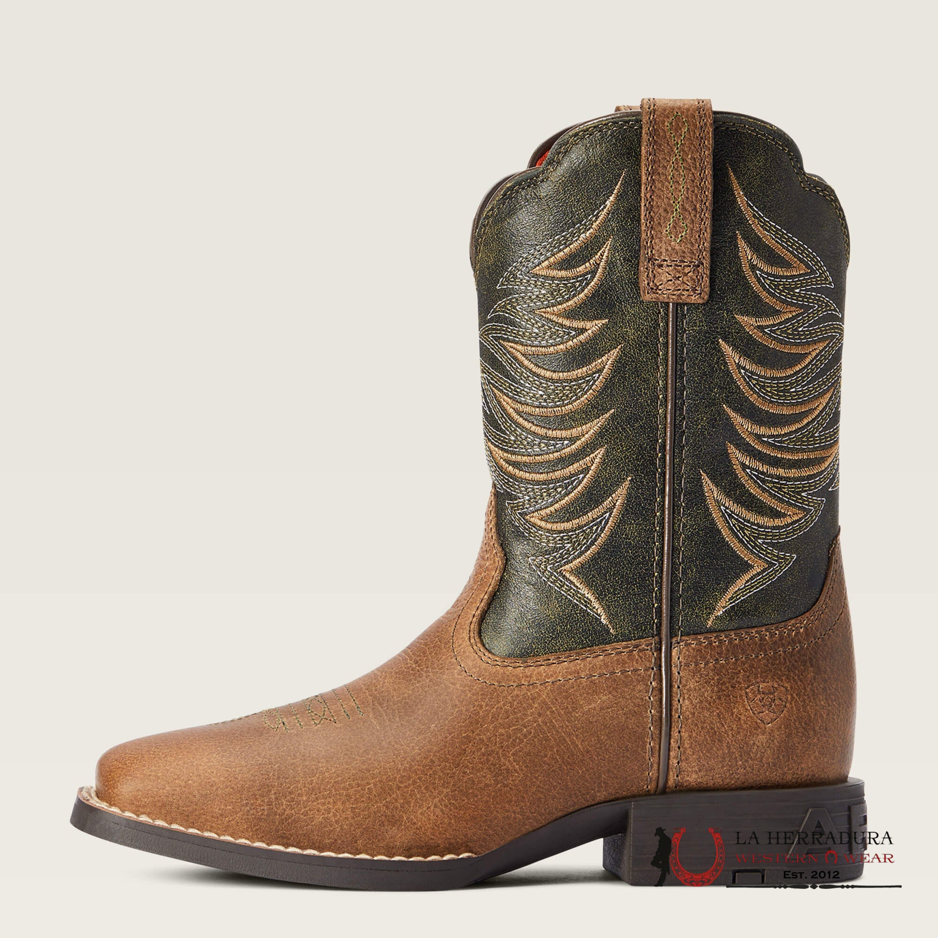 ARIAT KIDS FIRECATCHER Y DISTRESSED BROWN/ALFALFA -10042414 NIÑOS