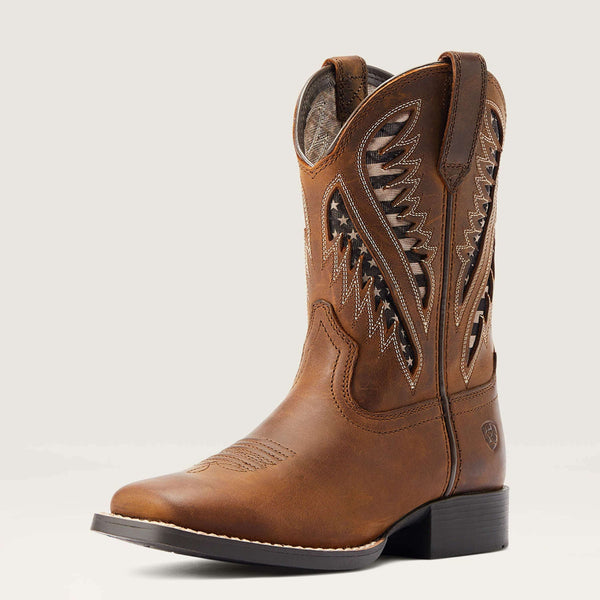 ARIAT KIDS QUICKDRAW VENTEK DISTRESSED TAN -10044485