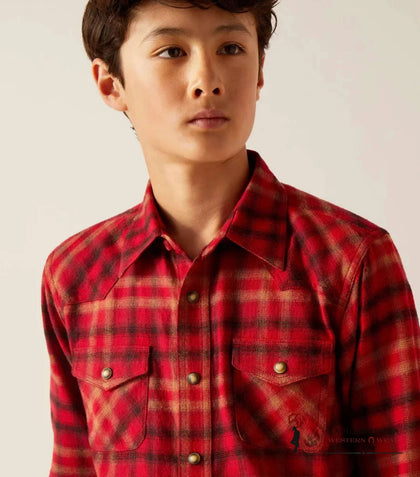 ARIAT KIDS RETRO FIT -NIÑOS ARÁNDANO CARMESÍ HEBER 10047301