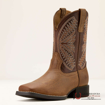 ARIAT KIDS RUIDOSO PEARL/CHOCOLATE BROWN -10061136